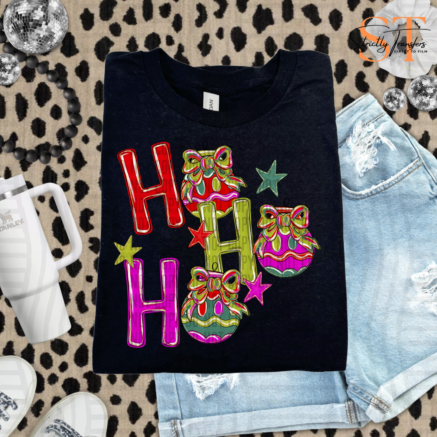 Ho Ho Ho- 2 Options Direct to Film Transfers