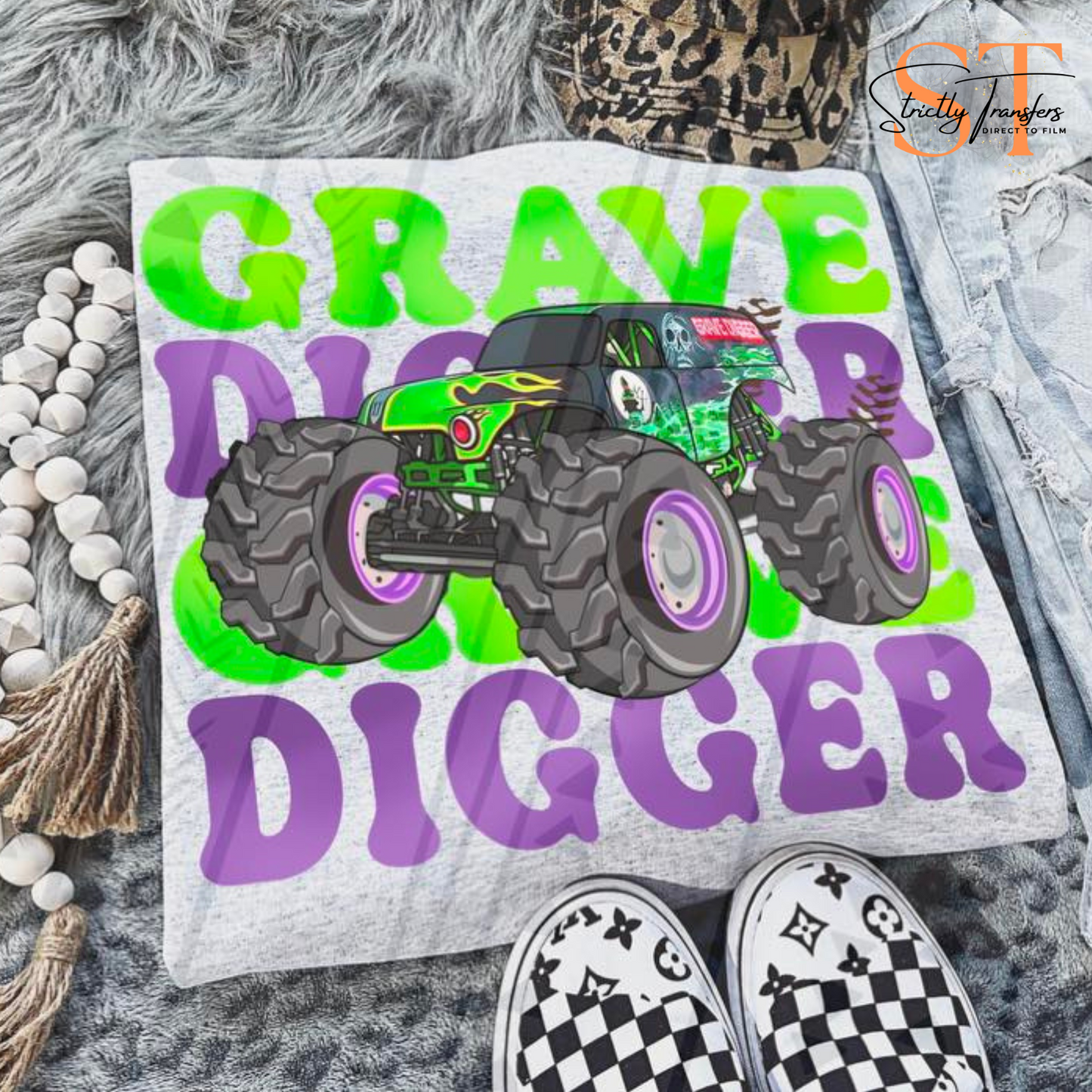 Truck Stacked Direct to Film Transfers