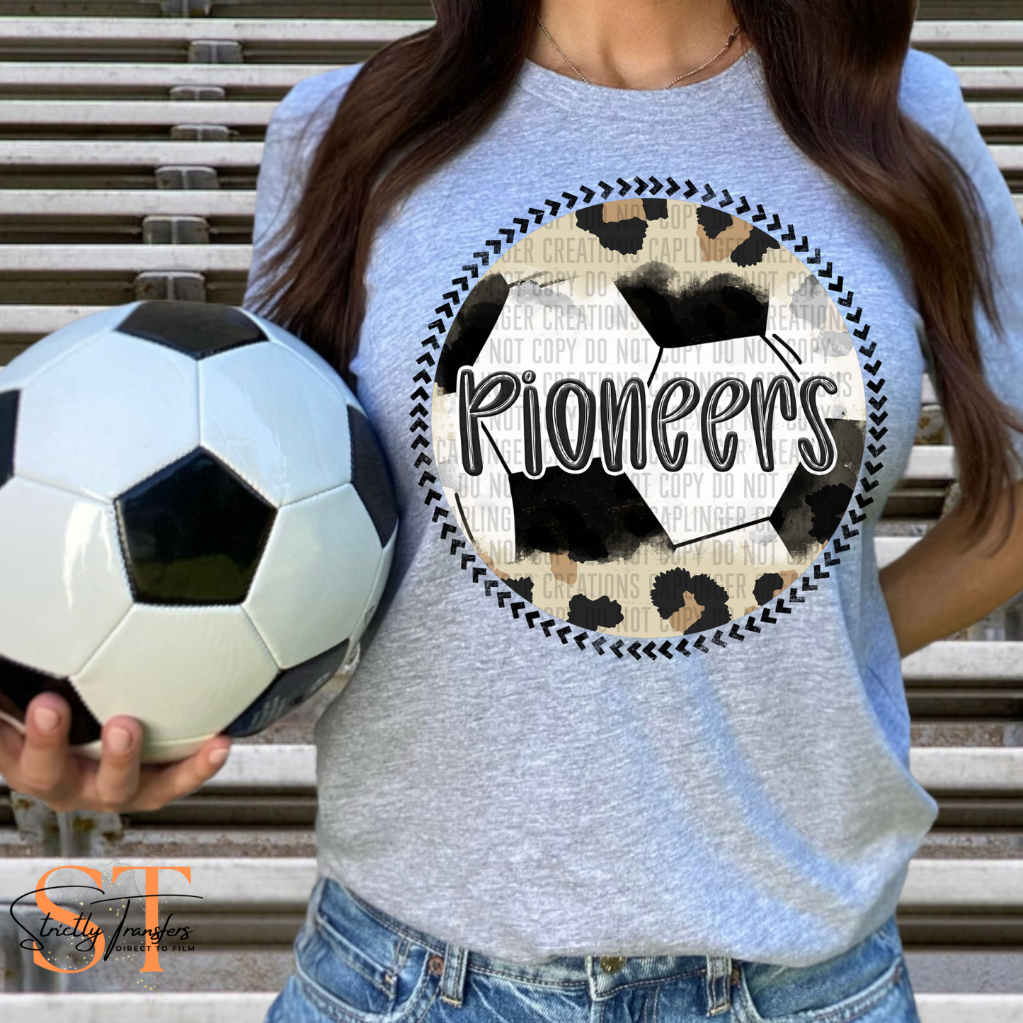 Pioneers Leopard Soccer Direct to Film Transfers