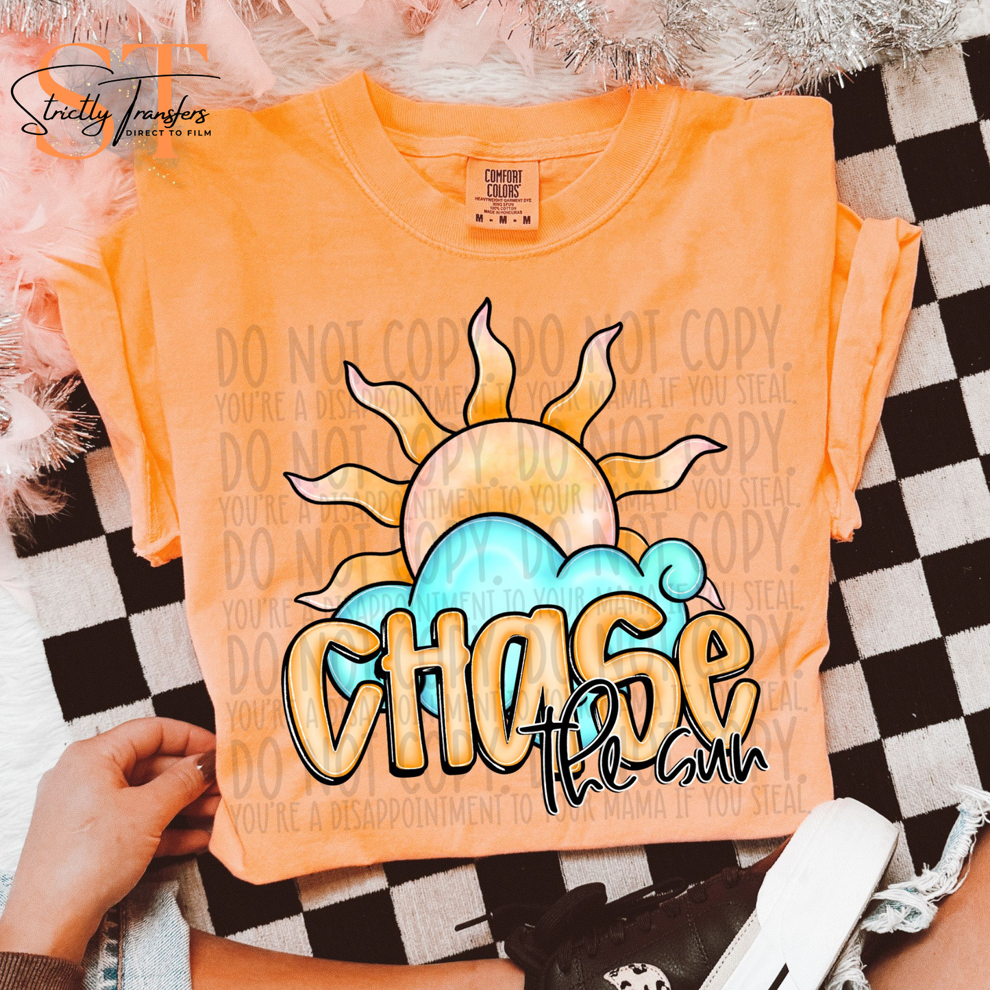 Chase the Sun Direct to Film Transfers