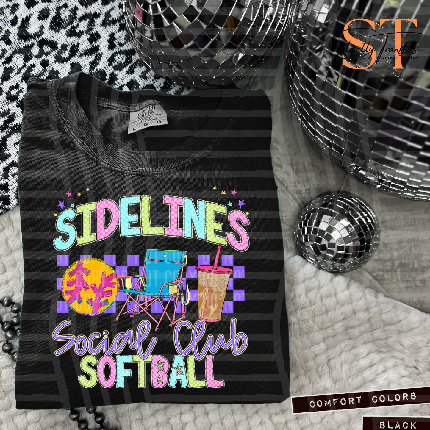 Sidelines Social Club Softball Direct to Film Transfers