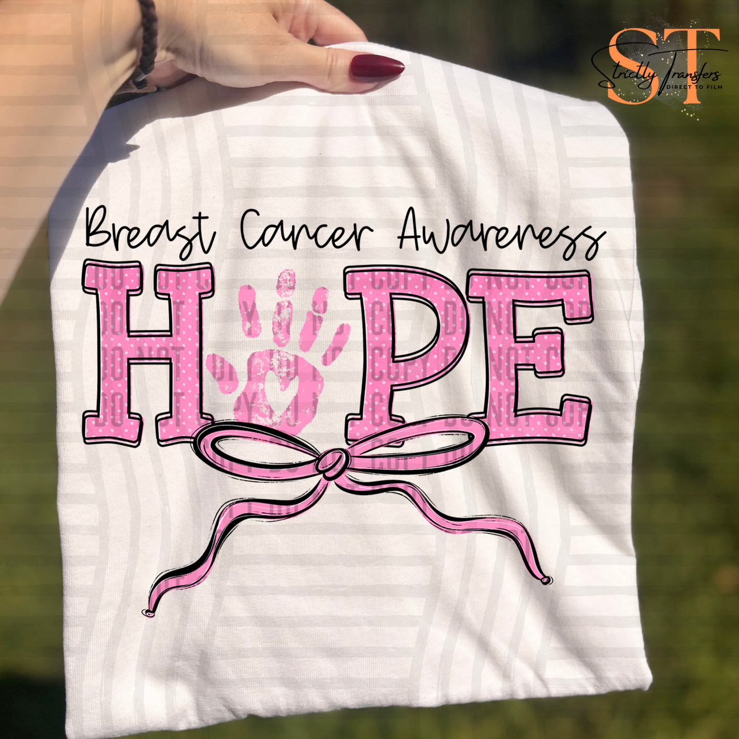 Breast Cancer Awareness - 7 options Direct to Film Transfers