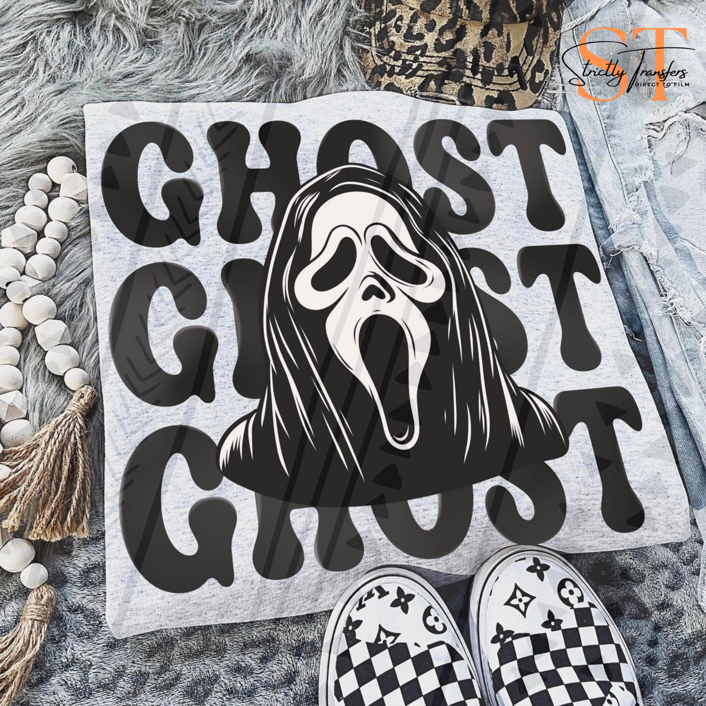 Ghost Stacked Direct to Film Transfers