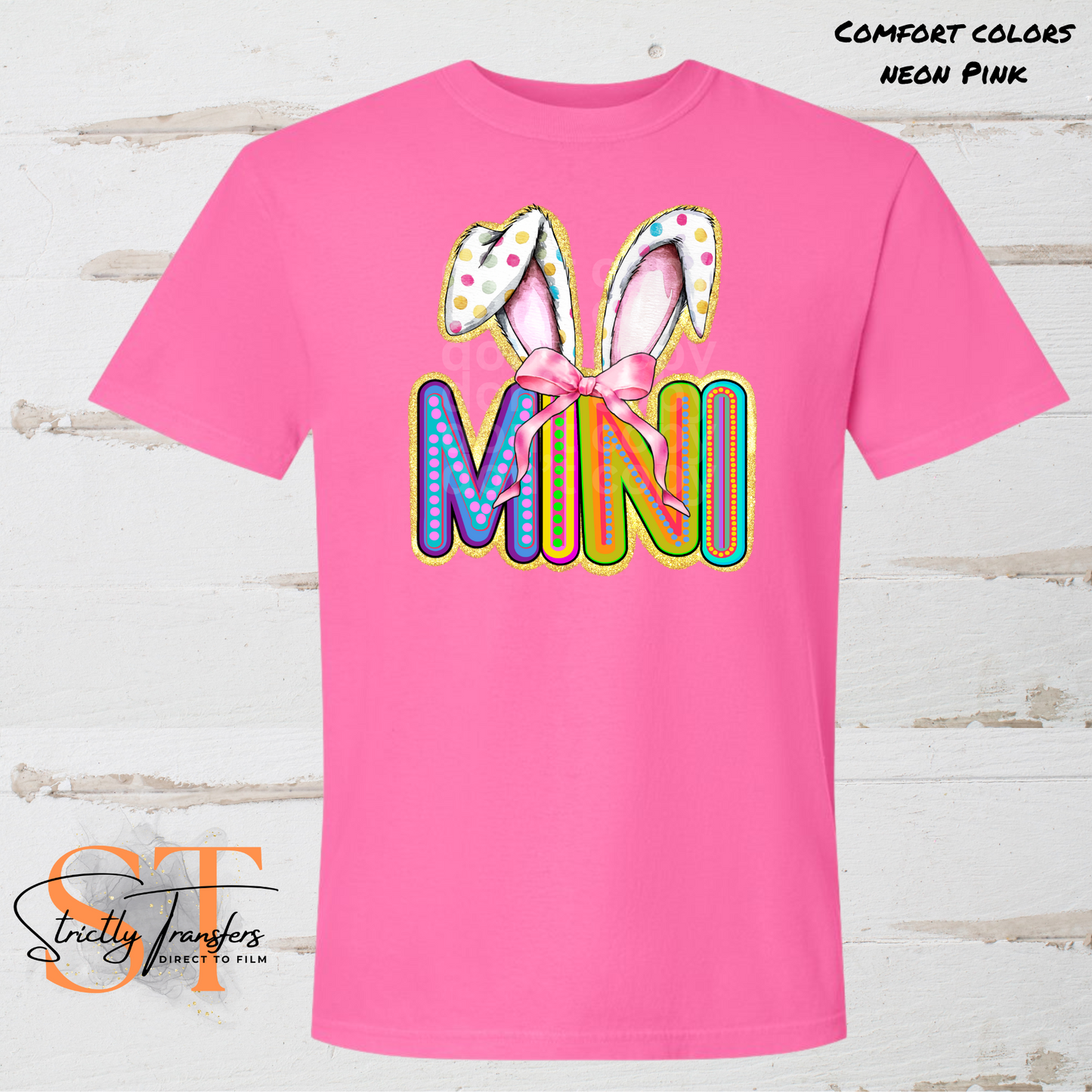 Mini Bright Ears Direct to Film Transfers