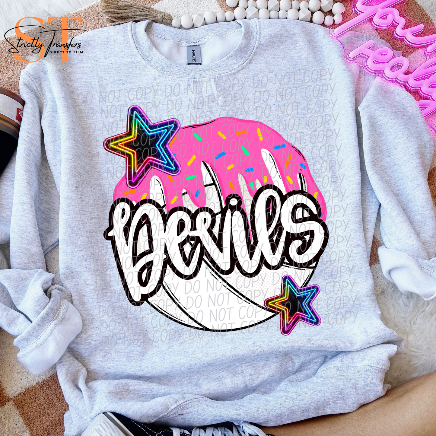 Devils Sports Drip - 5 sport options Direct to Film Transfers