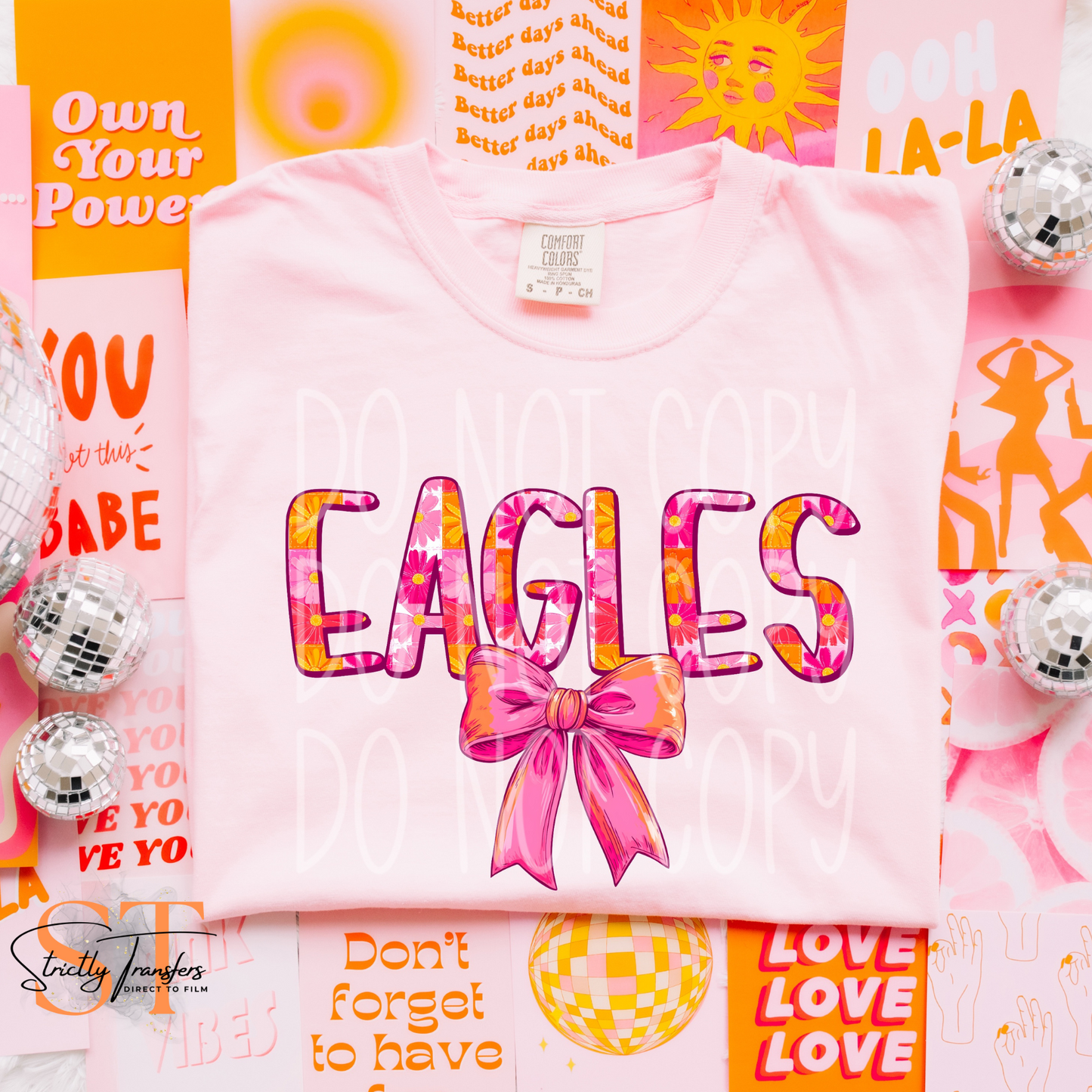 Eagles Spring Bow Direct to Film Transfers