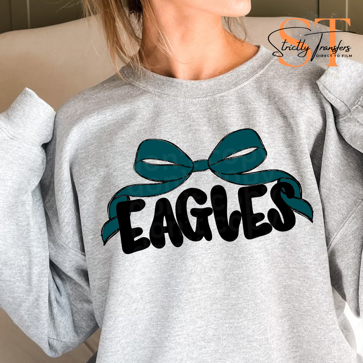 Eagles Bow Exclusive Design Direct to Film Transfers