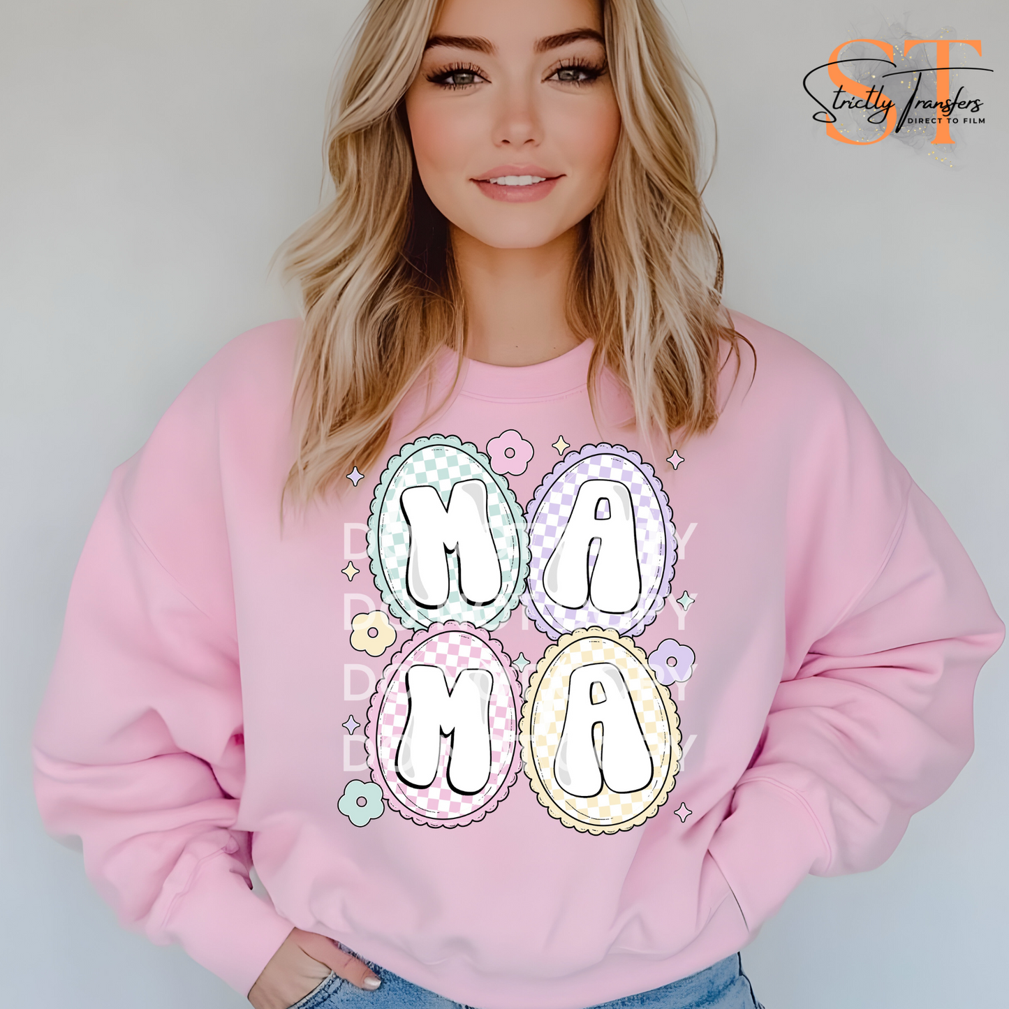 Easter Mama Direct to Film Transfers