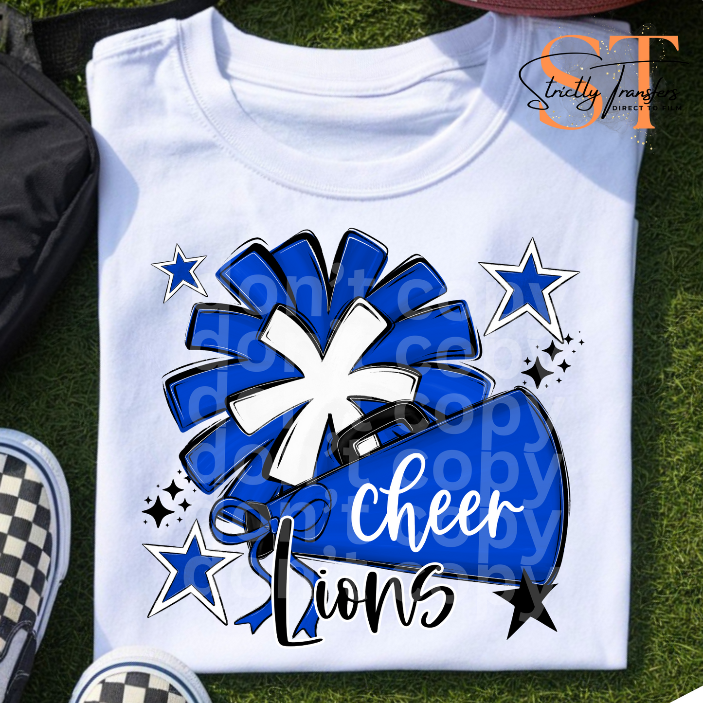 Lions Cheer Direct to Film Transfers