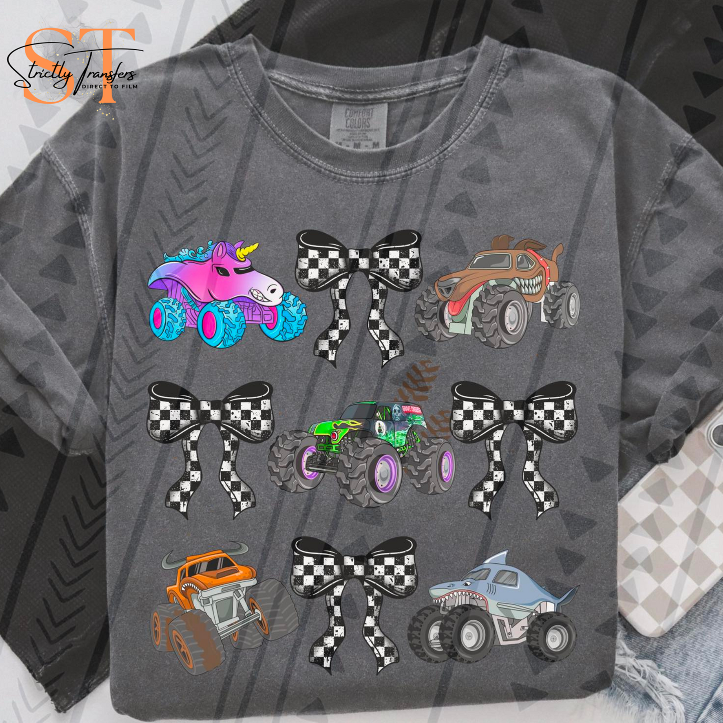 Truck Collage Coquette Direct to Film Transfers