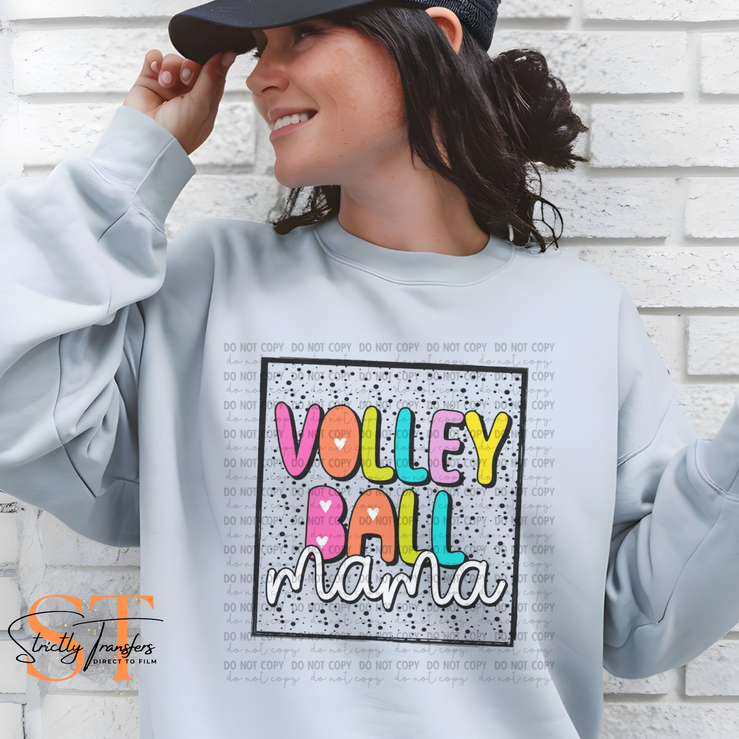 Sports Mama Bright Polka Dots - 10 Sport options Direct to Film Transfers