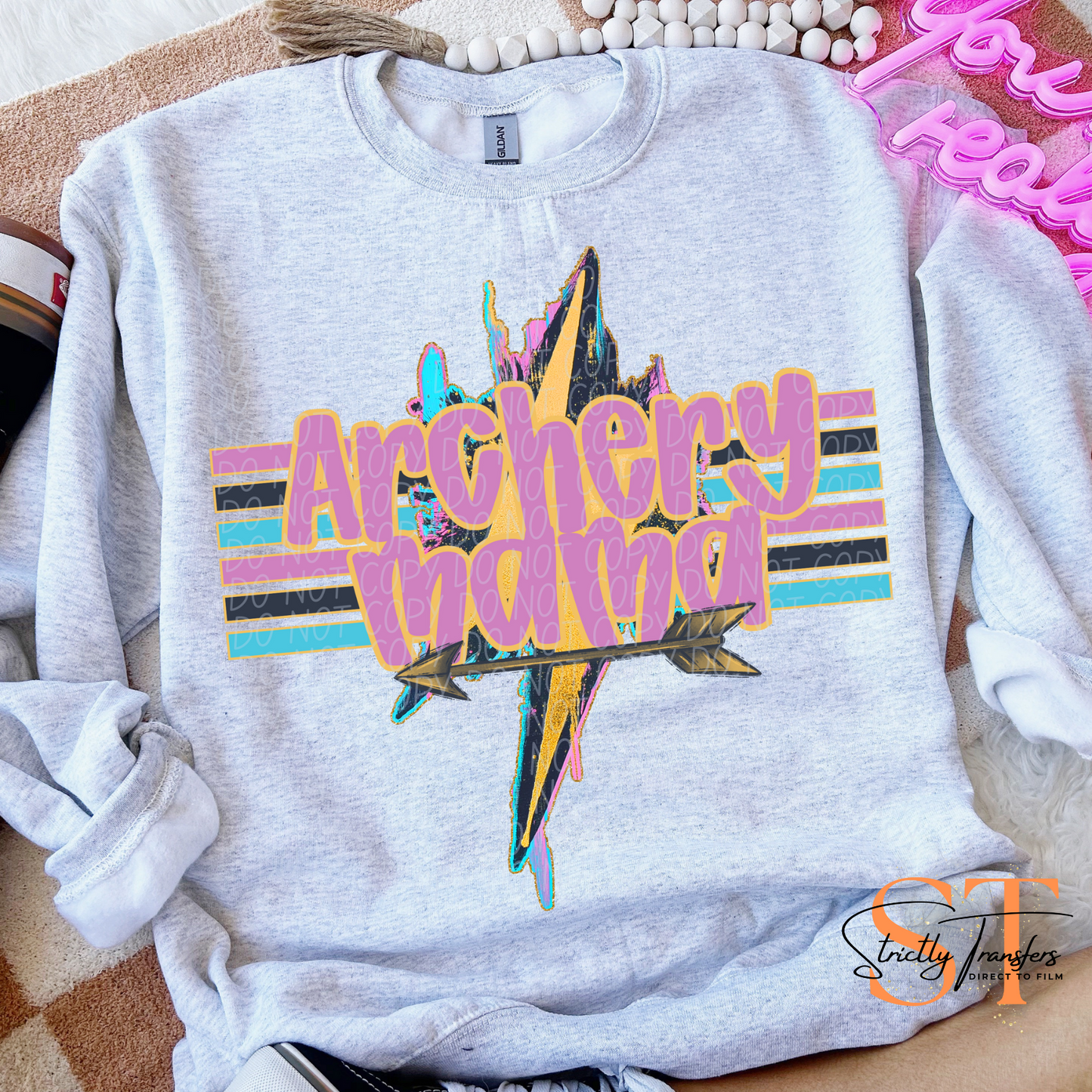 Geode Sports Mama -12 color options Direct to Film Transfers