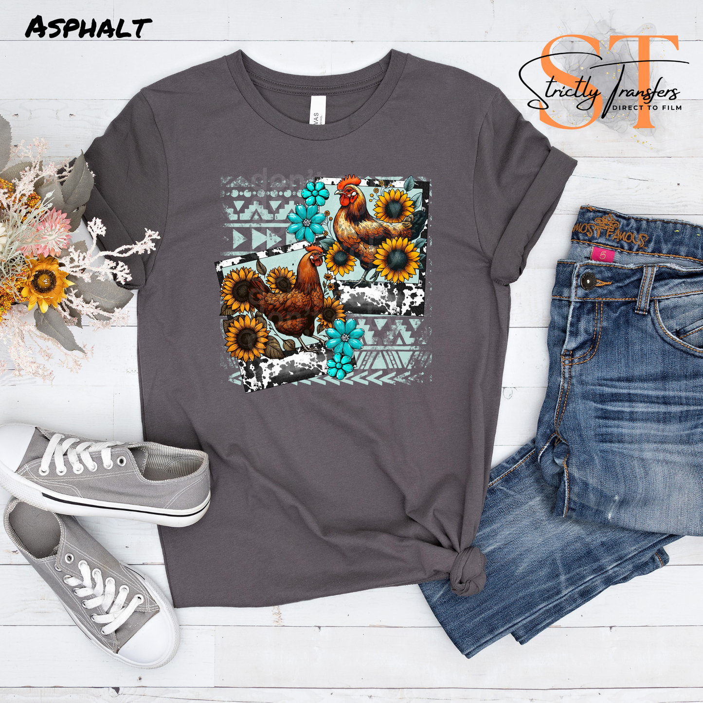 Chicken Picture Frames Direct to Film Transfers