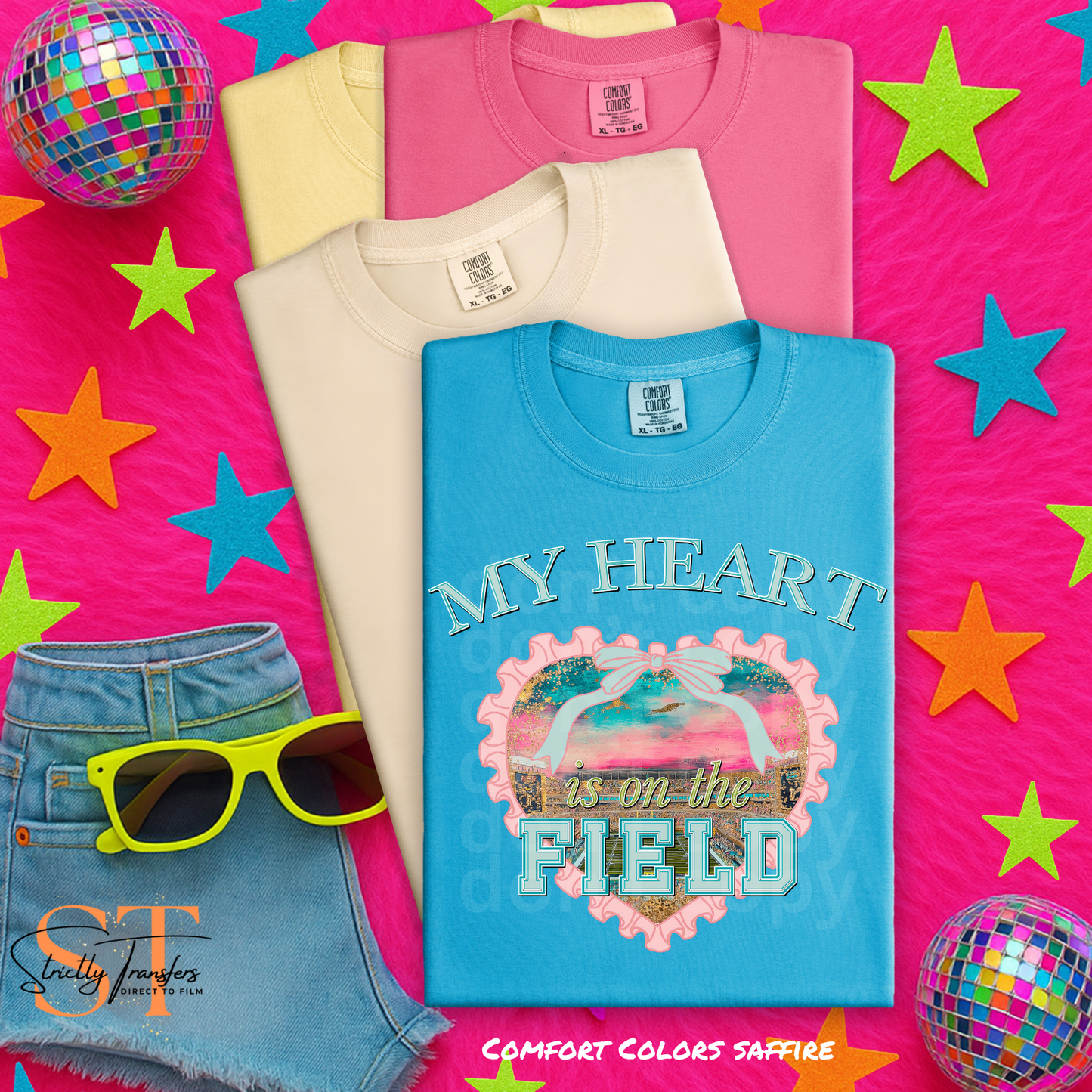 My Heart is on the Field Direct to Film Transfers