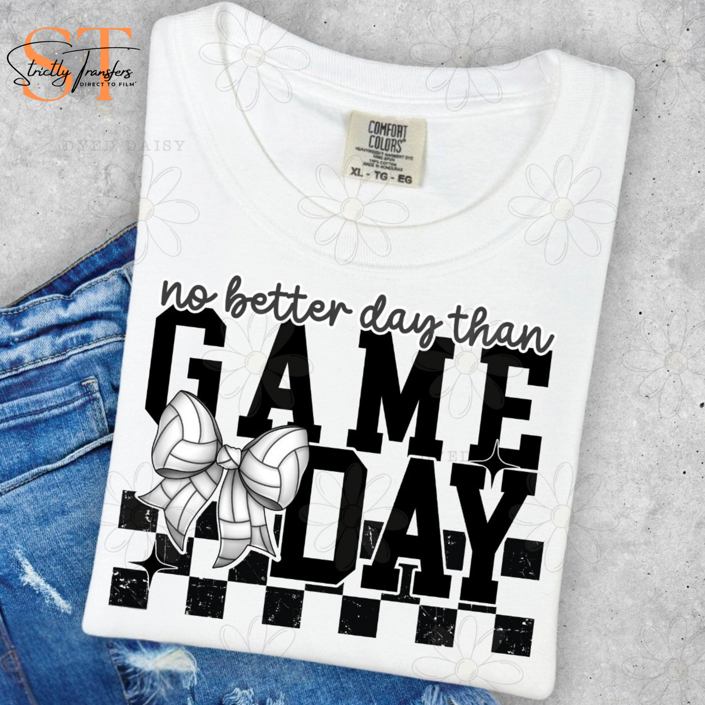 No Better Day Than Game Day Volleyball Direct to Film Transfers