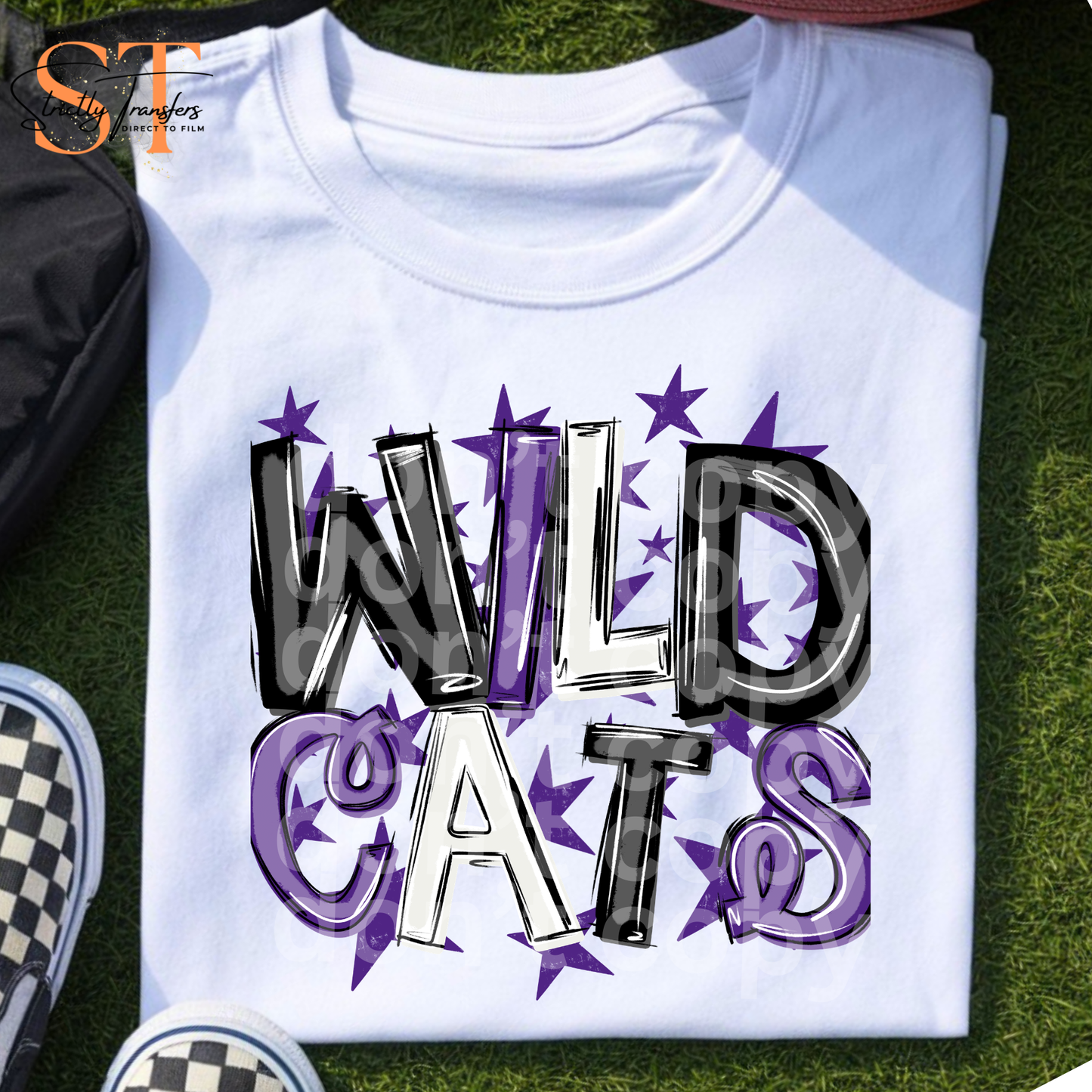 Wildcats Messy Spirit Direct to Film Transfers