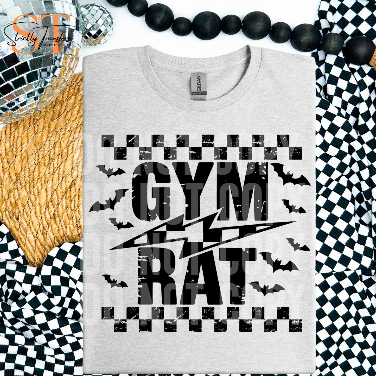 Gym Rat with Bats Direct to Film Transfers