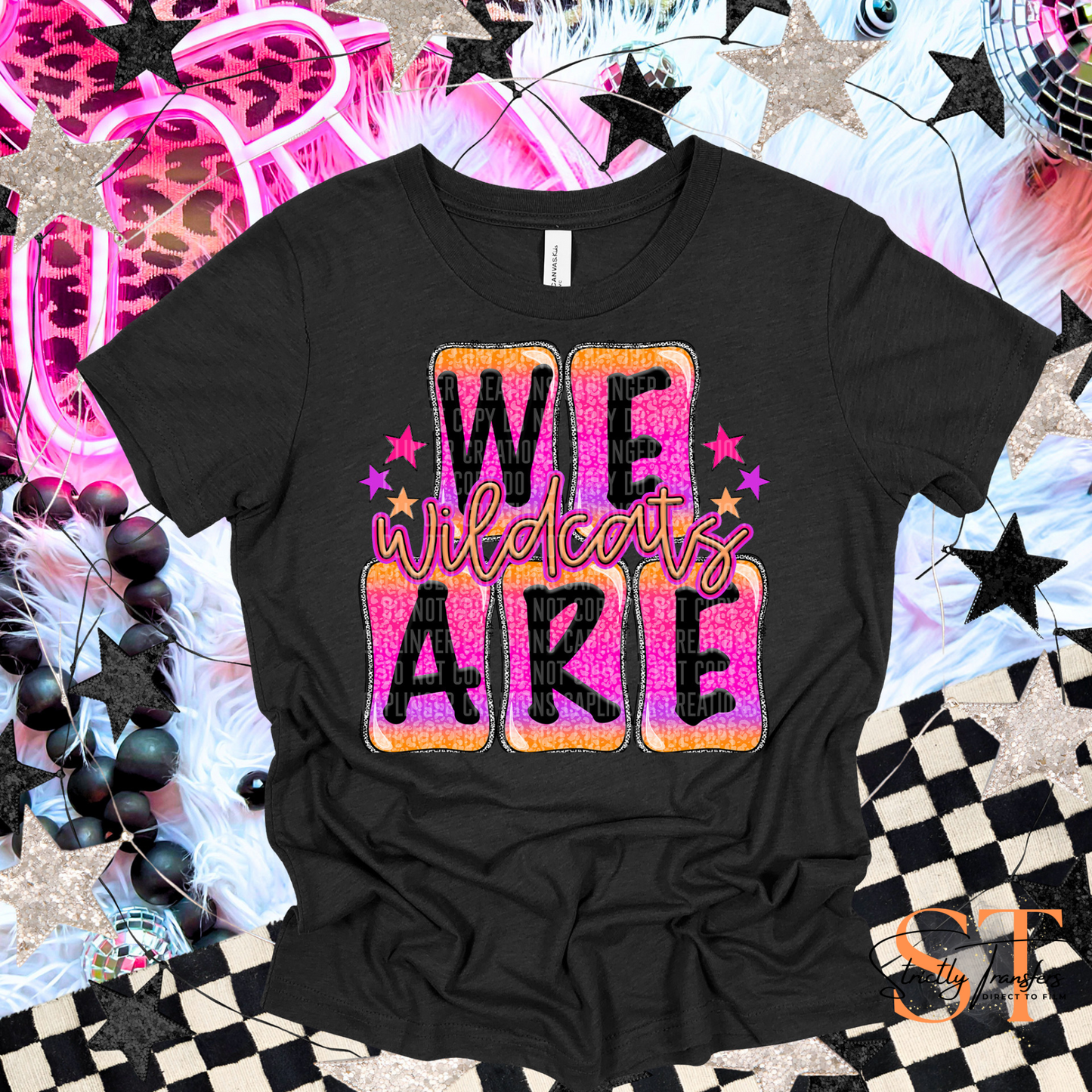 Wildcats Boxy Animal Print Direct to Film Transfers