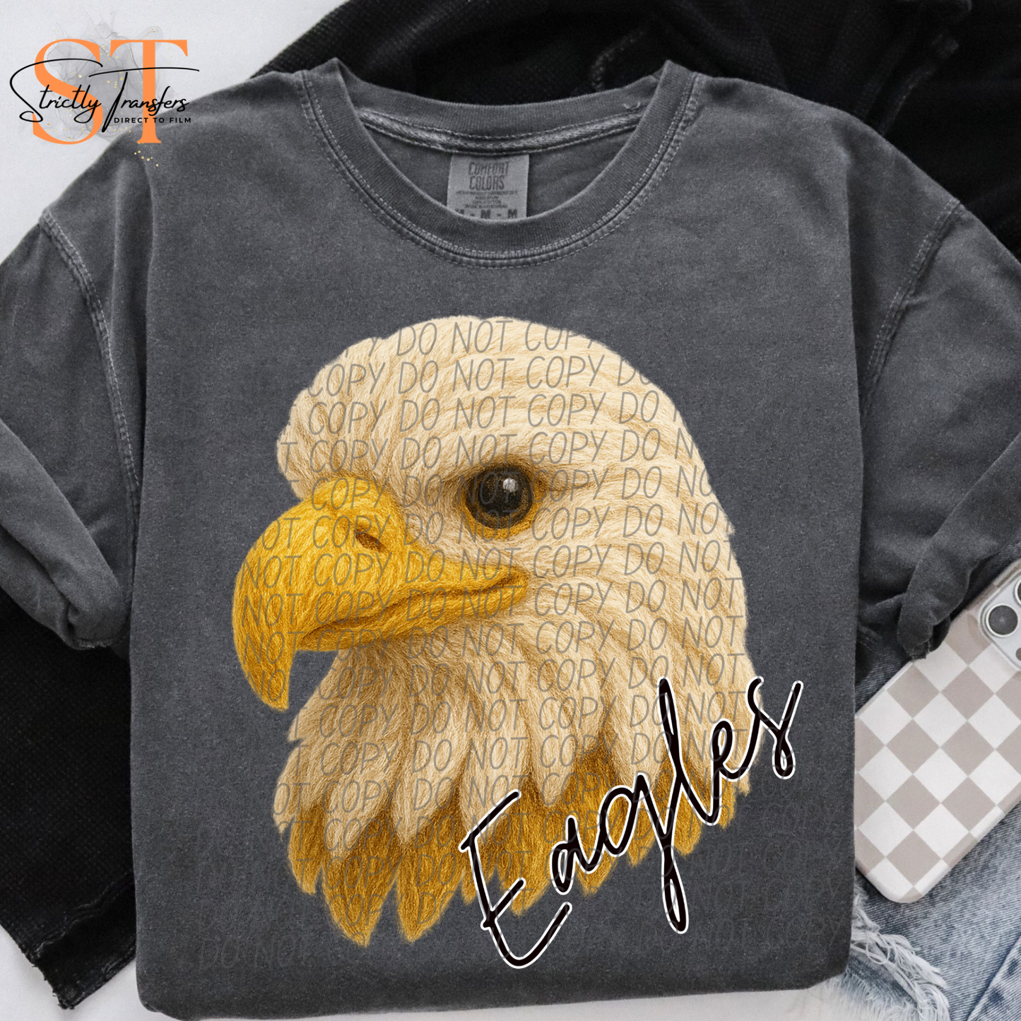 Eagles Faux Yarn Direct to Film Transfers