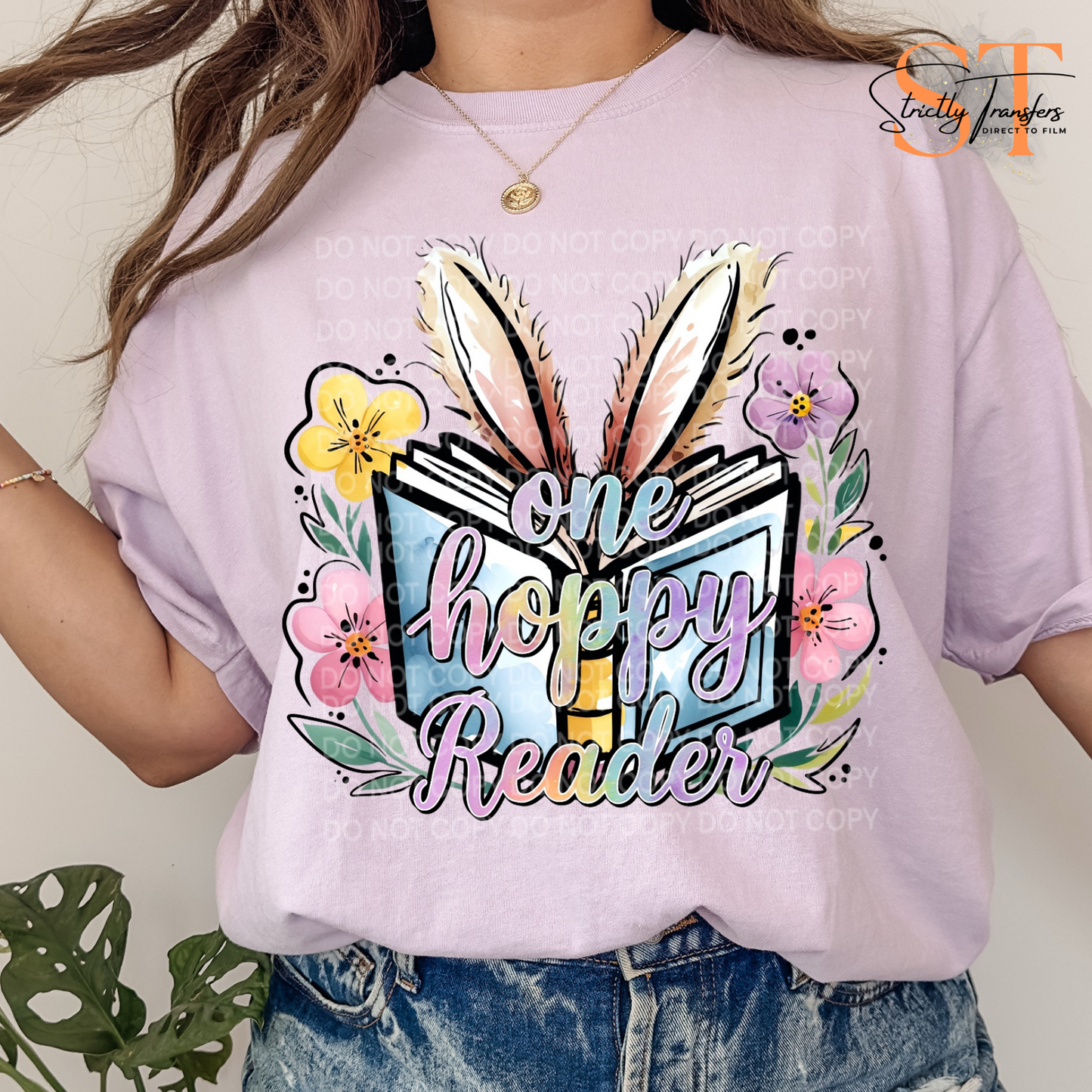One Hoppy Reader 2 Direct to Film Transfers