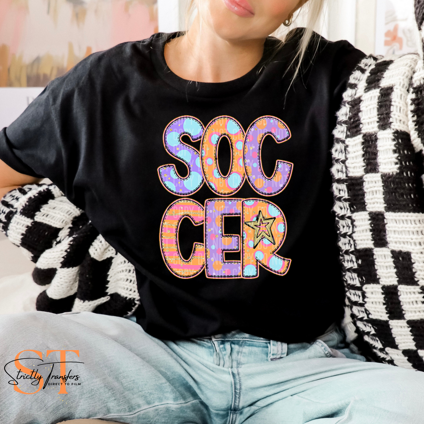 Soccer Bright Spring Direct to Film Transfers