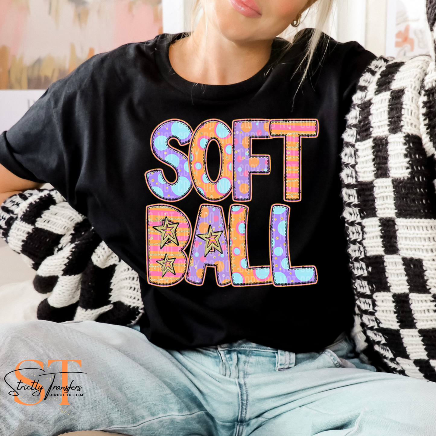 Softball Bright Spring Direct to Film Transfers