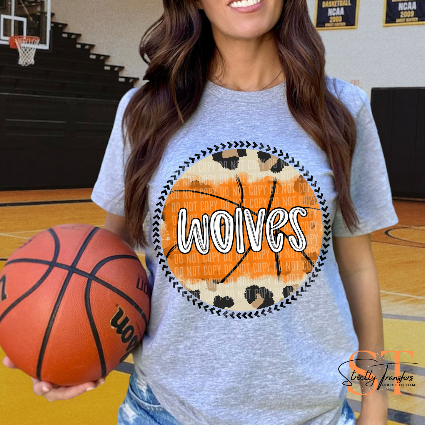 Wolves Leopard Basketball Direct to Film Transfers