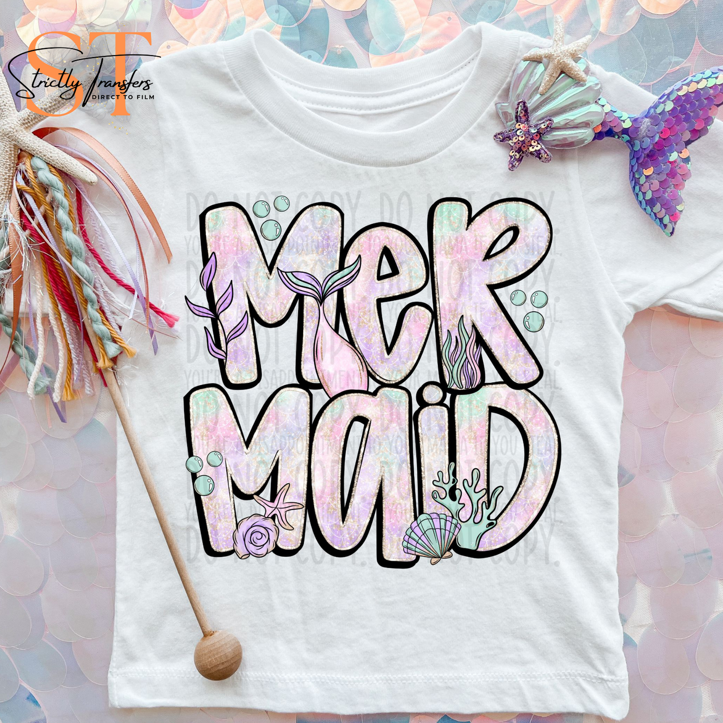 Mermaid Direct to Film Transfers