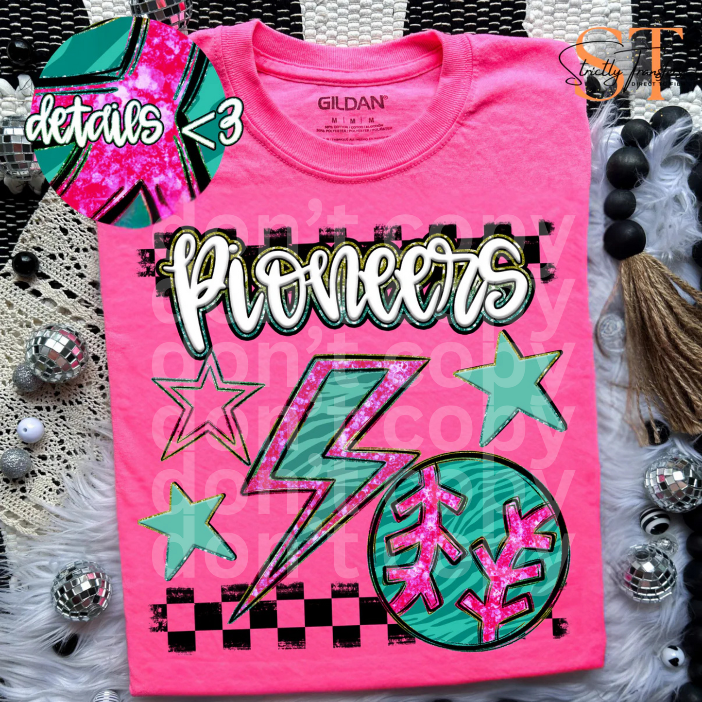 Rainbow Bolts BB/SB Pioneers Direct to Film Transfers