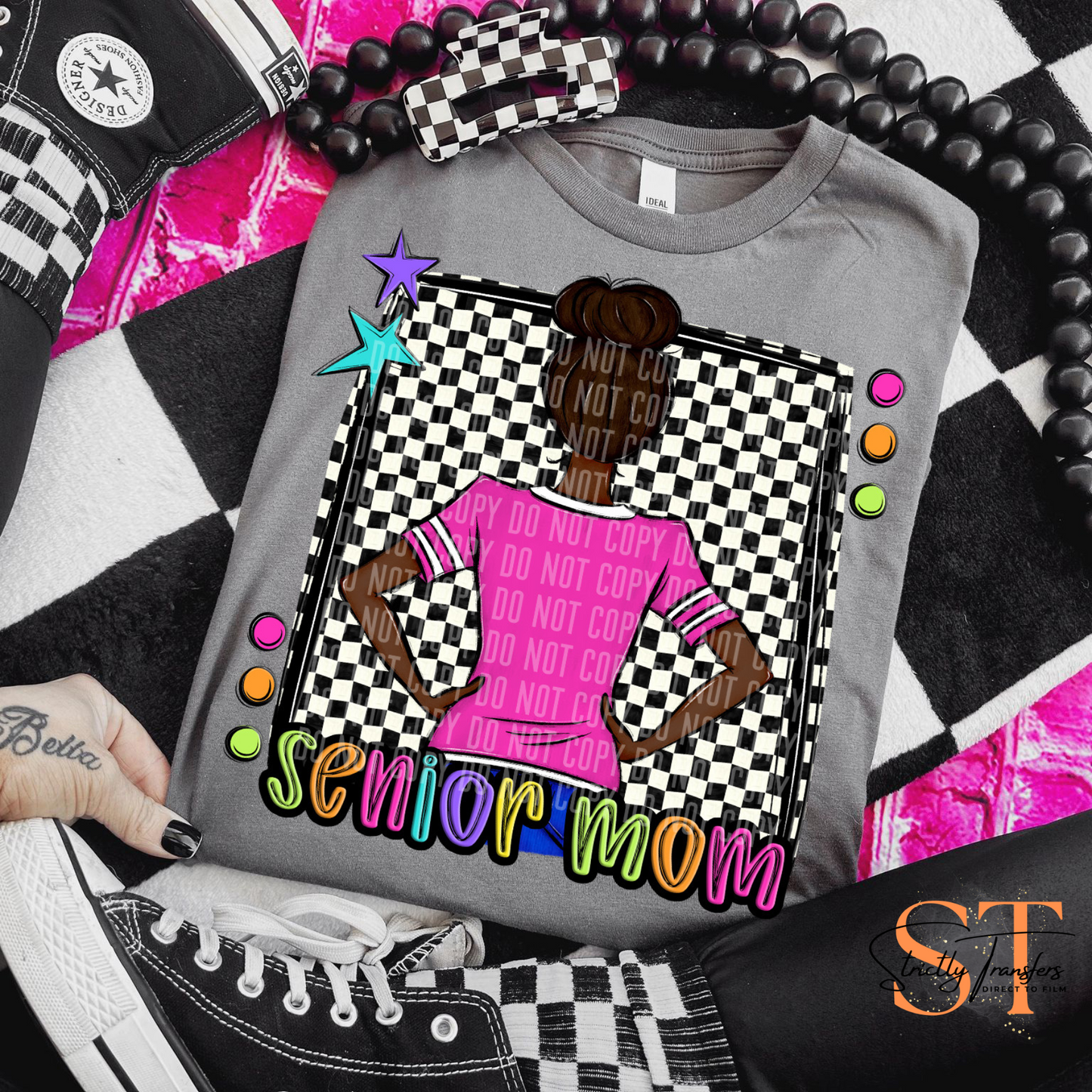 Preppy Senior - Moms 3 options Direct to Film Transfers