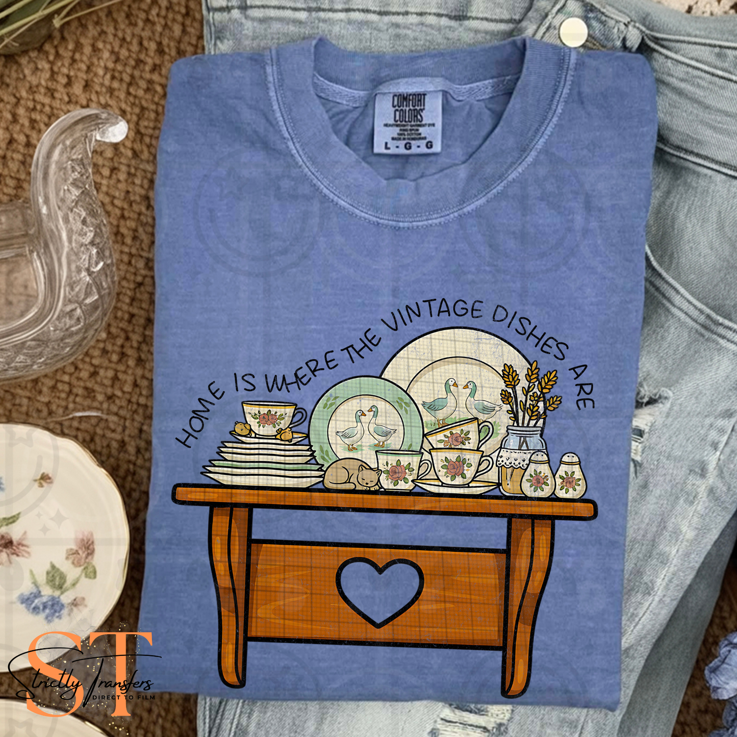 Home is Where the Vintage Dishes Are Direct to Film Transfers