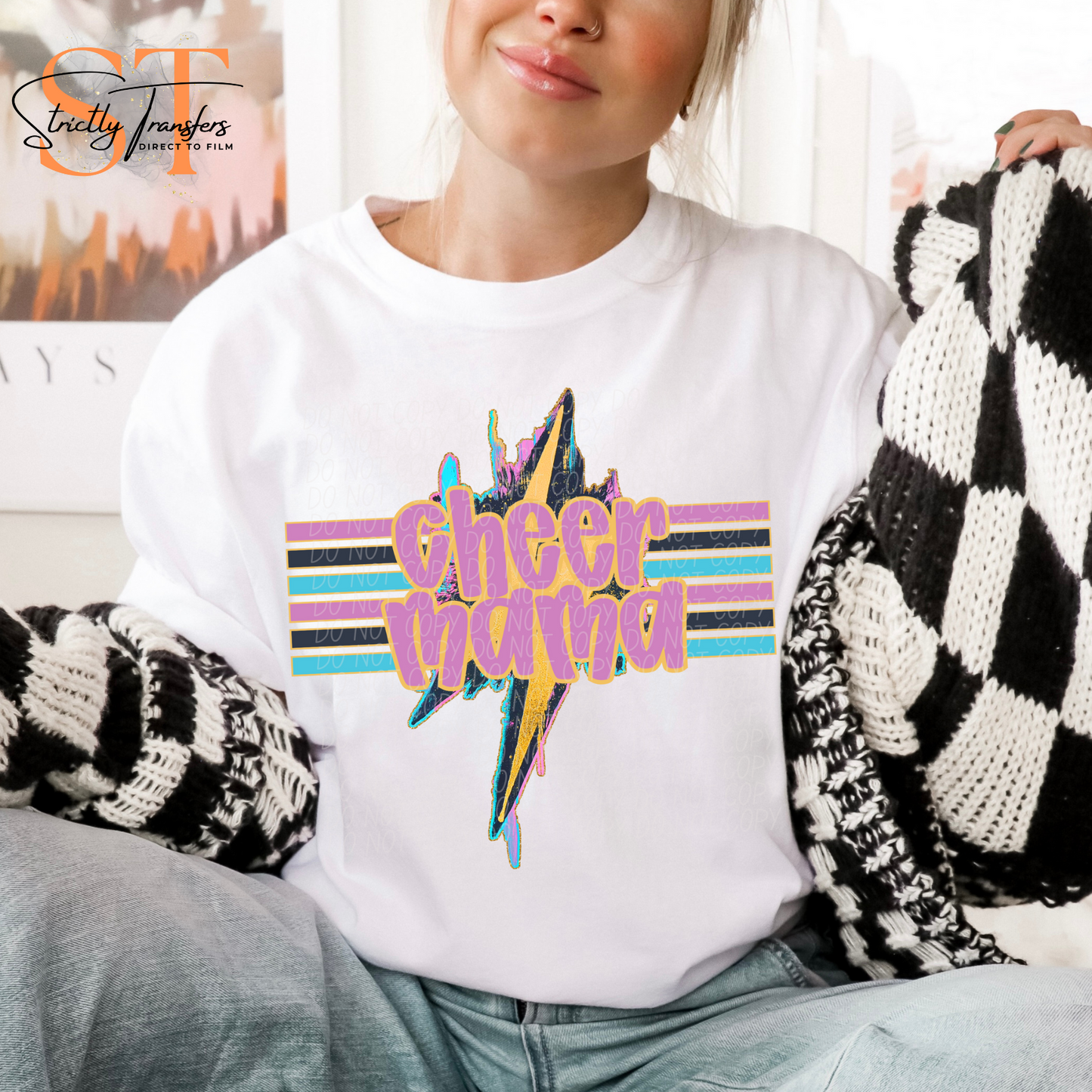 Geode Sports Mama -12 color options Direct to Film Transfers