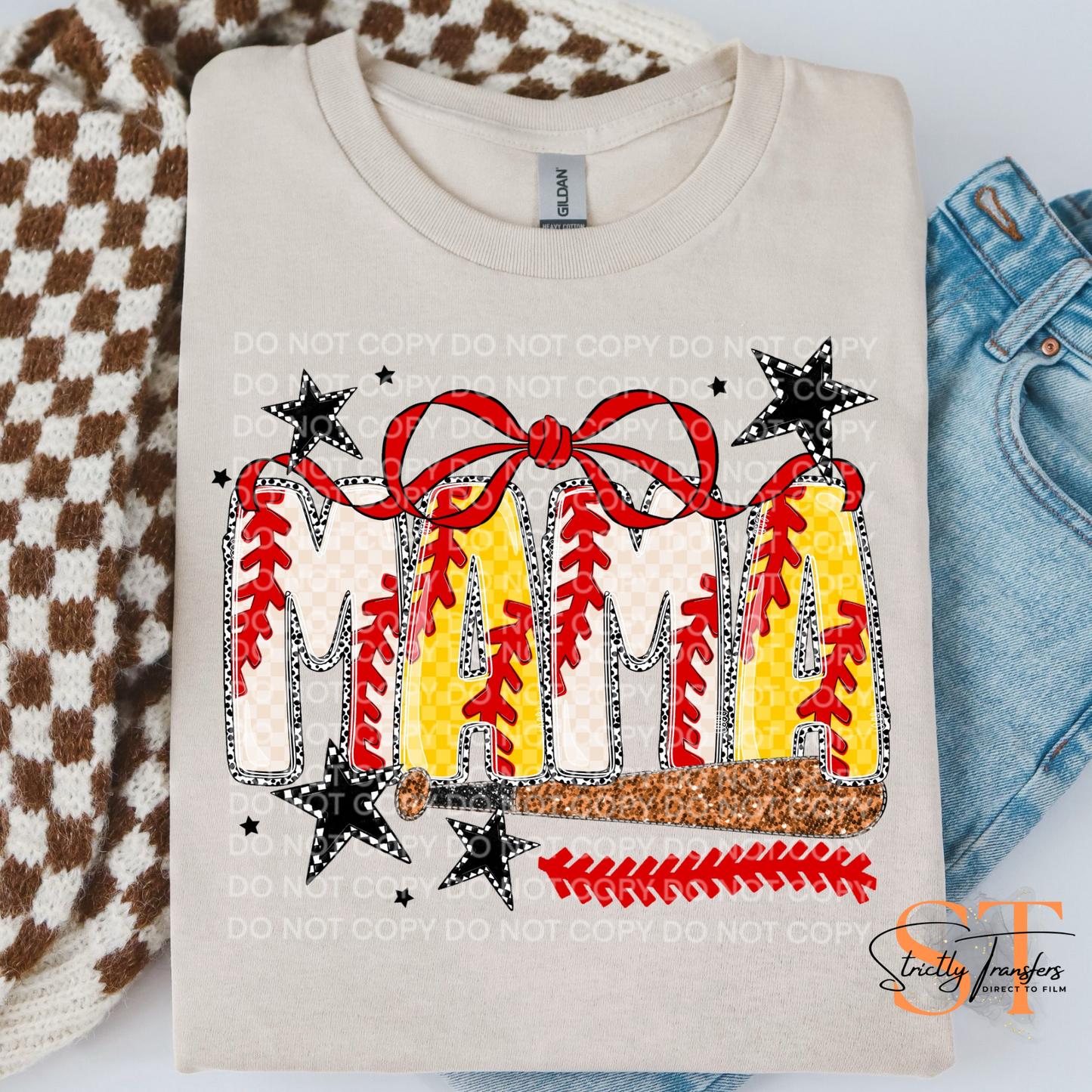 Baseball & Softball Mama Direct to Film Transfers