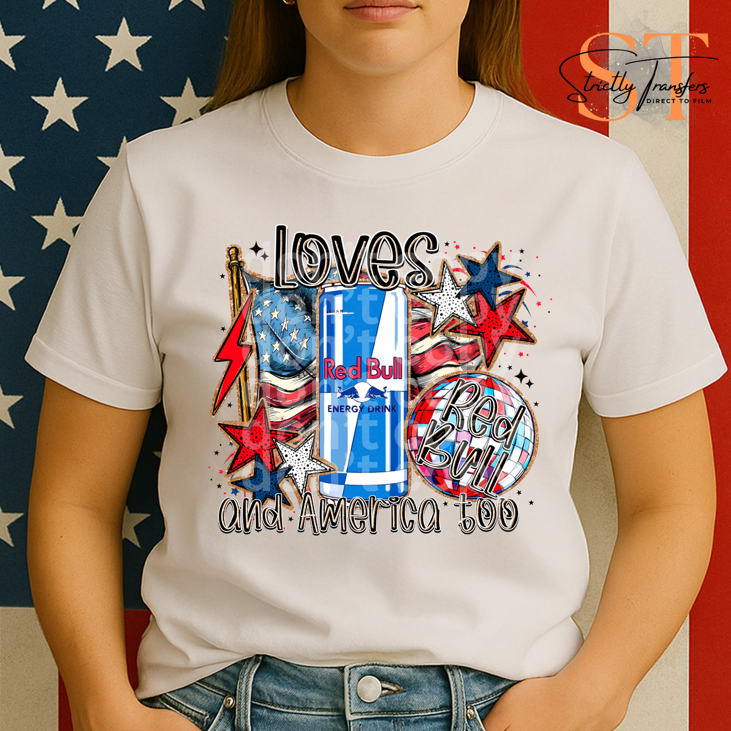 She Loves Soda and America Too - 6 options Direct to Film Transfers