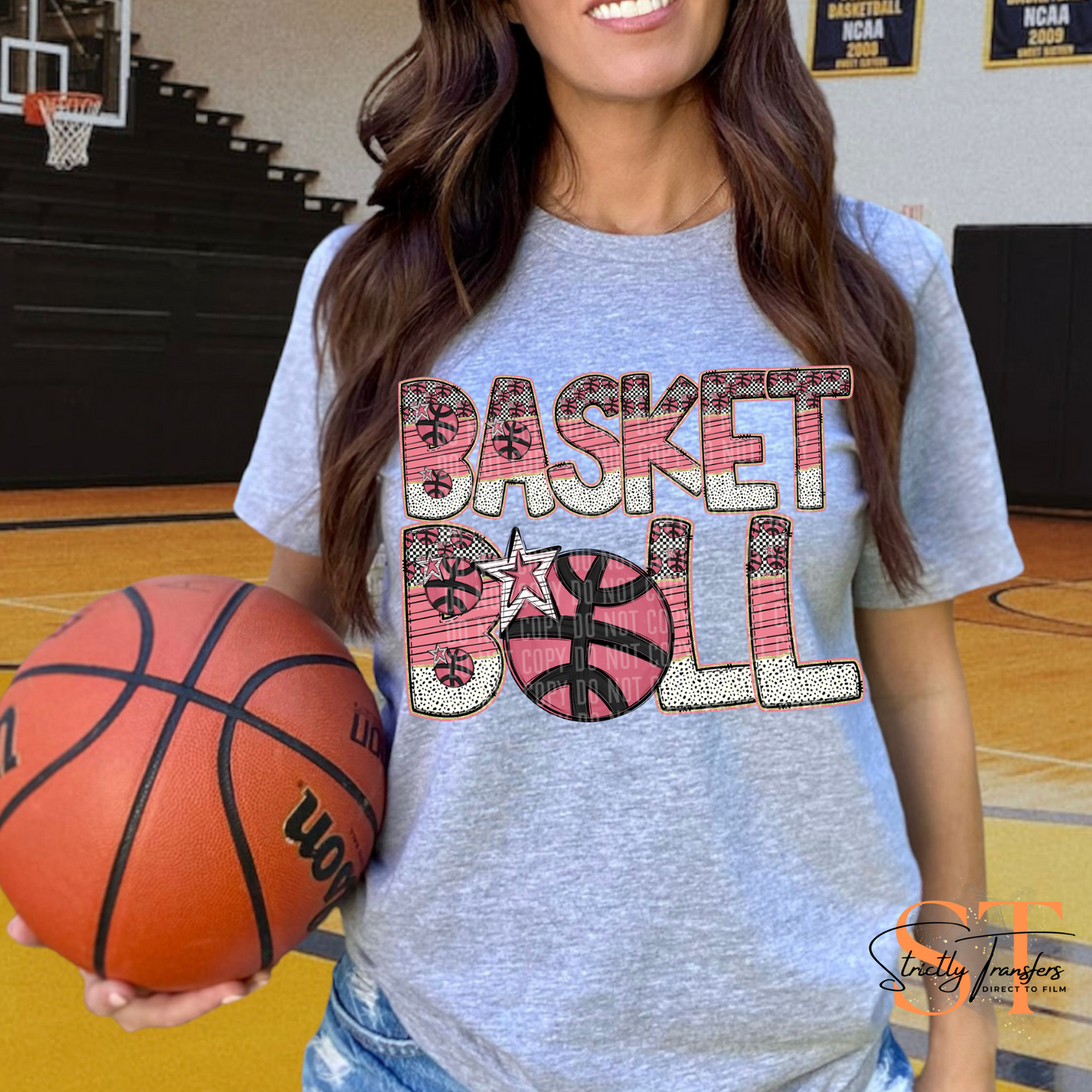 Pink All Stars Basketball Direct to Film Transfers