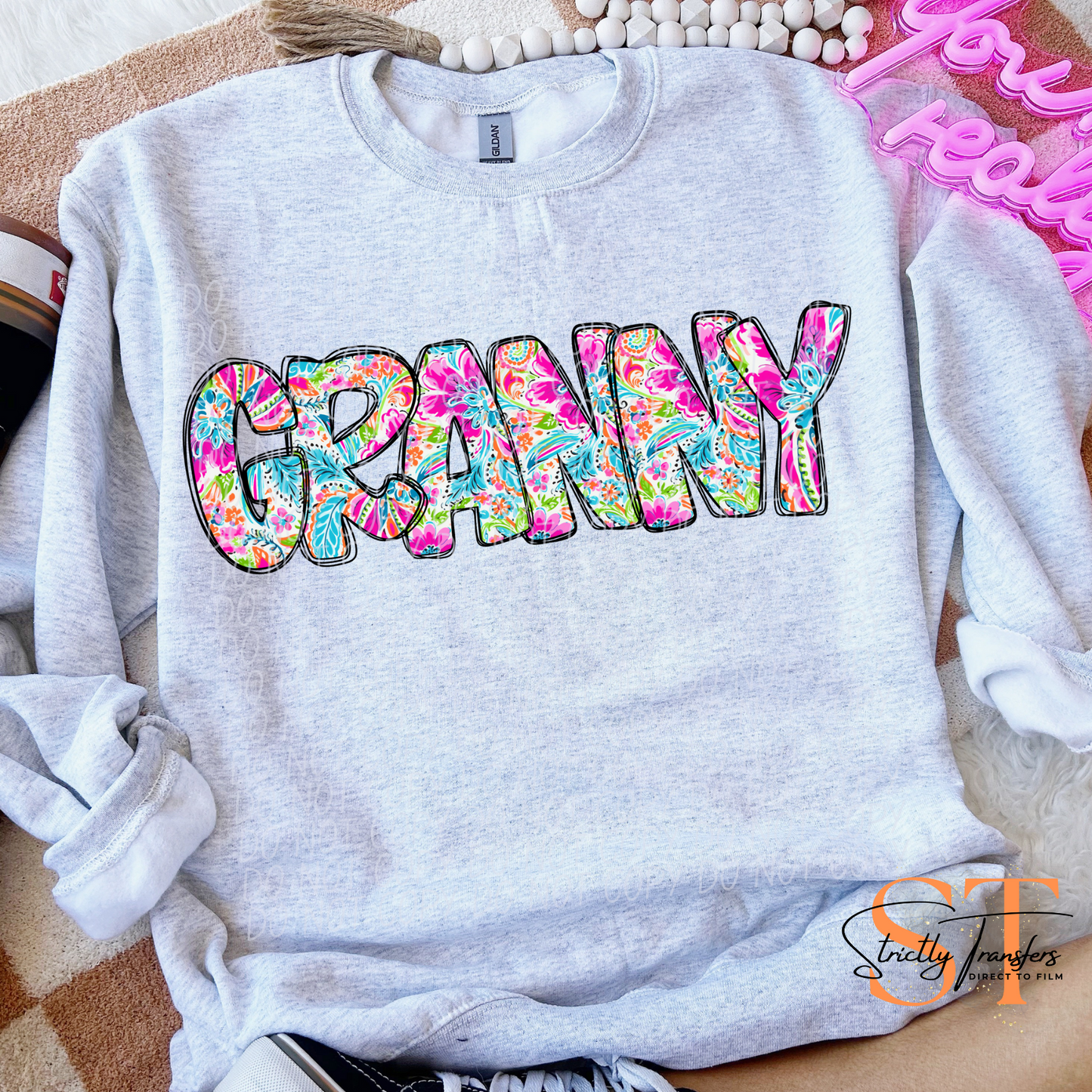 Paisley - Grandma names - 10 options Direct to Film Transfers