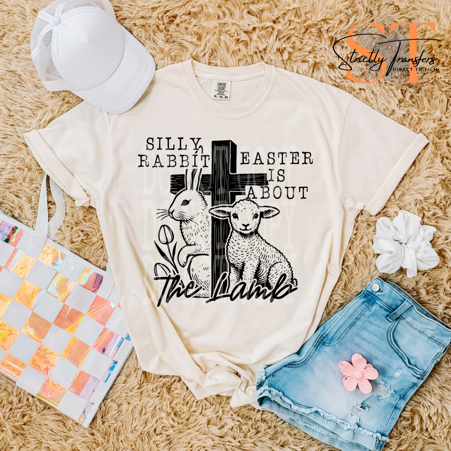 Silly Rabbit Easter is About the Lamb Direct to Film Transfers