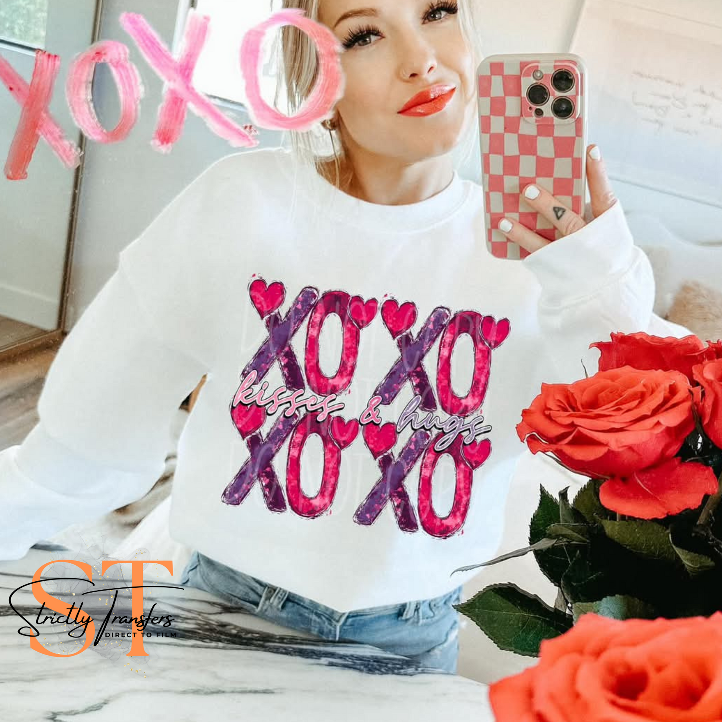 XOXO Direct to Film Transfers