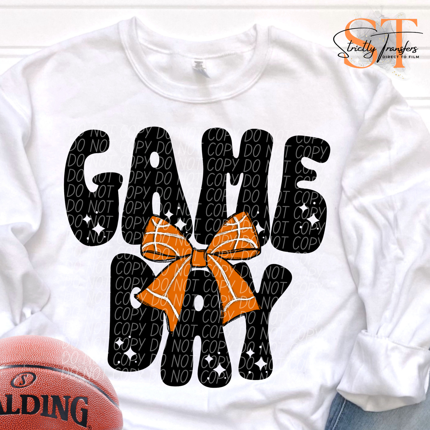 Game Day bows - 8 Sports Direct to Film Transfers