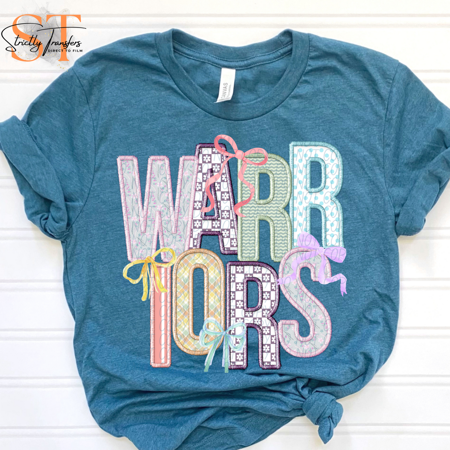 Spring Bows Warriors Direct to Film Transfers