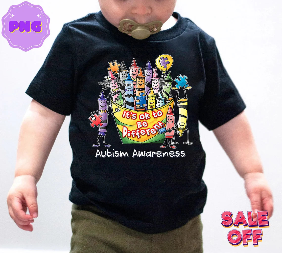 It's Okay to Be Different Crayons Direct to Film Transfer