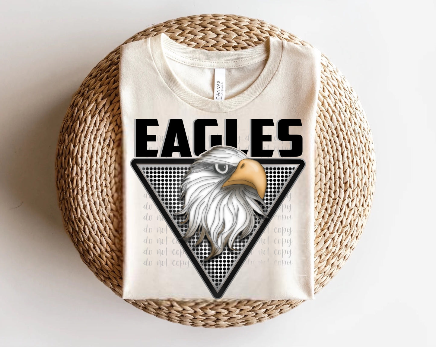 Eagles Closed Mouth Triangle Mascots Direct to Film Transfer