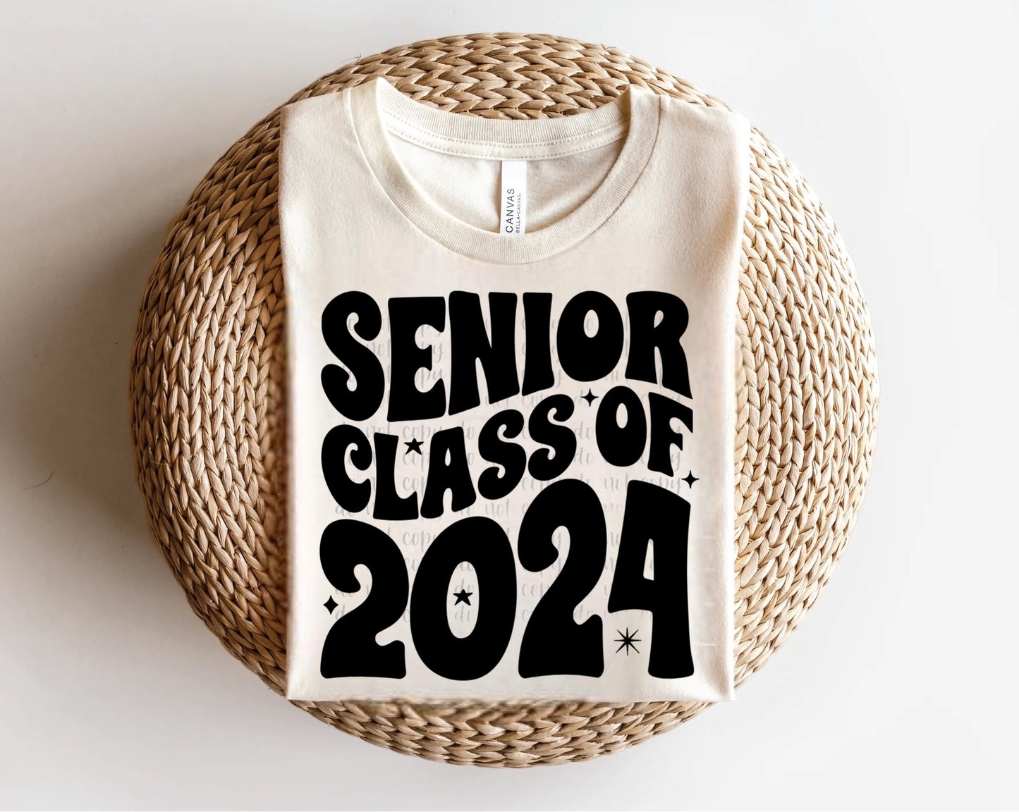 Senior Class 2024 Groovy Wave Direct to Film Transfer