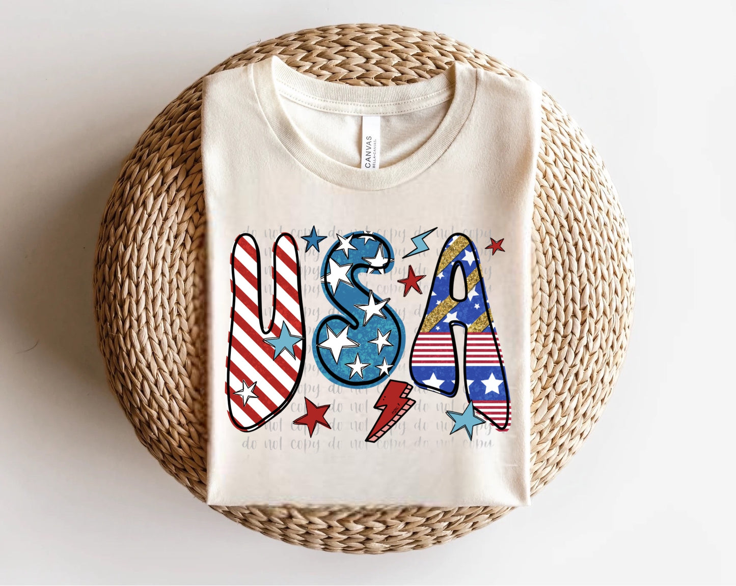 USA Retro RWB Direct to Film Transfer