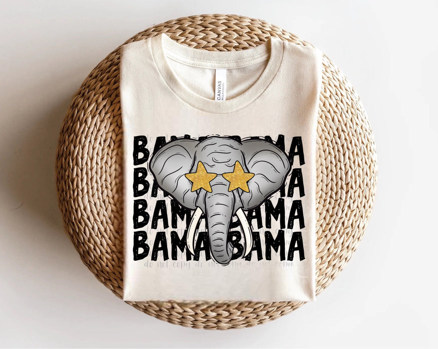 Bama Star-eyed Mascot Direct to Film Transfer