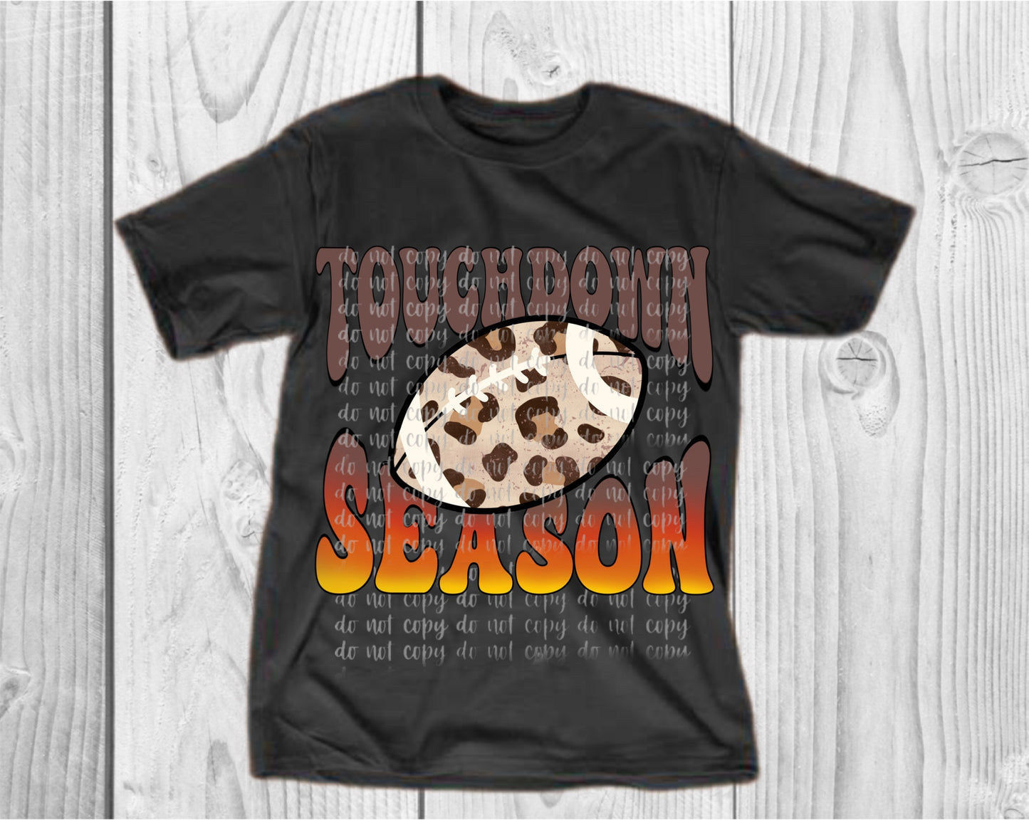 Touchdown Season Checkered Direct to Film Transfer