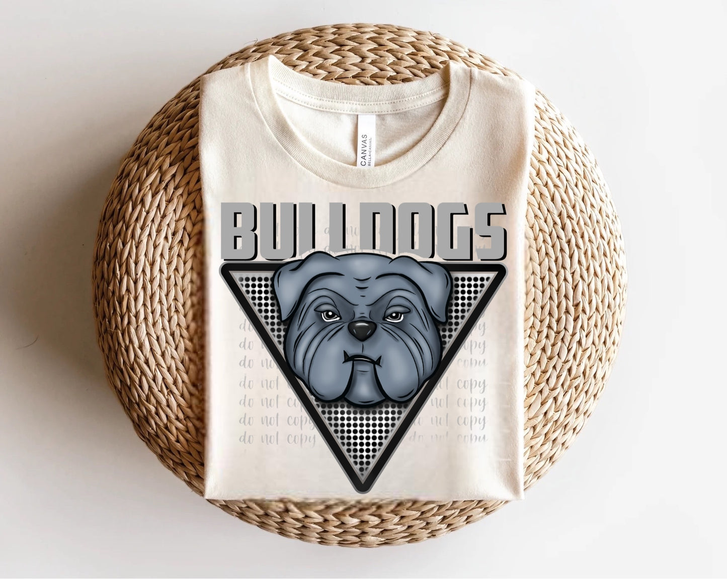 Bulldogs Triangle Mascots Direct to Film Transfer