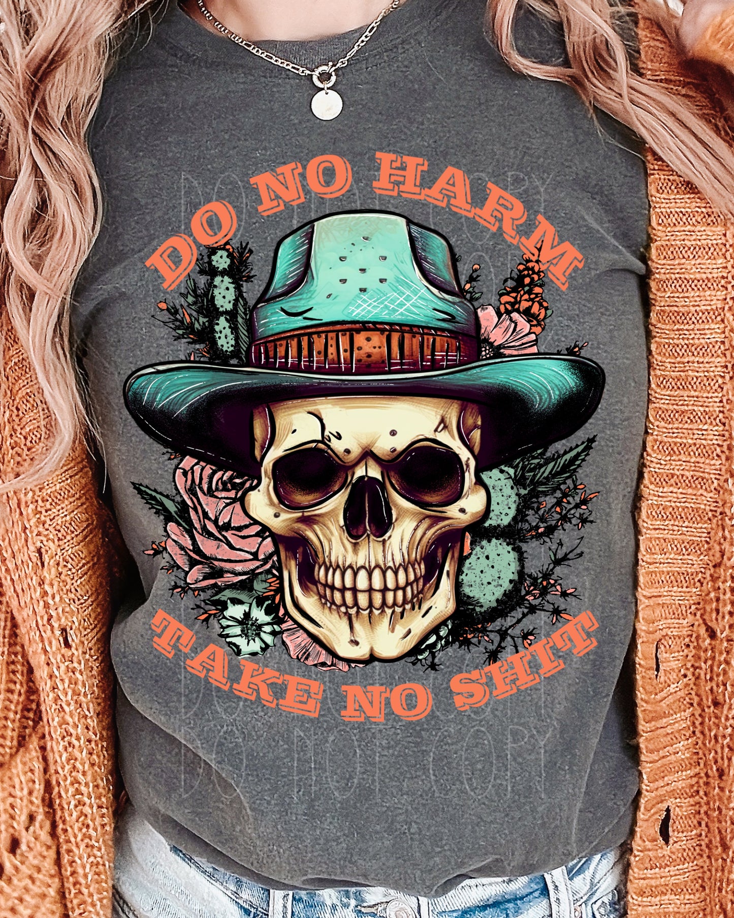 Do No Harm, Take No Shit Skull Direct to Film Transfer