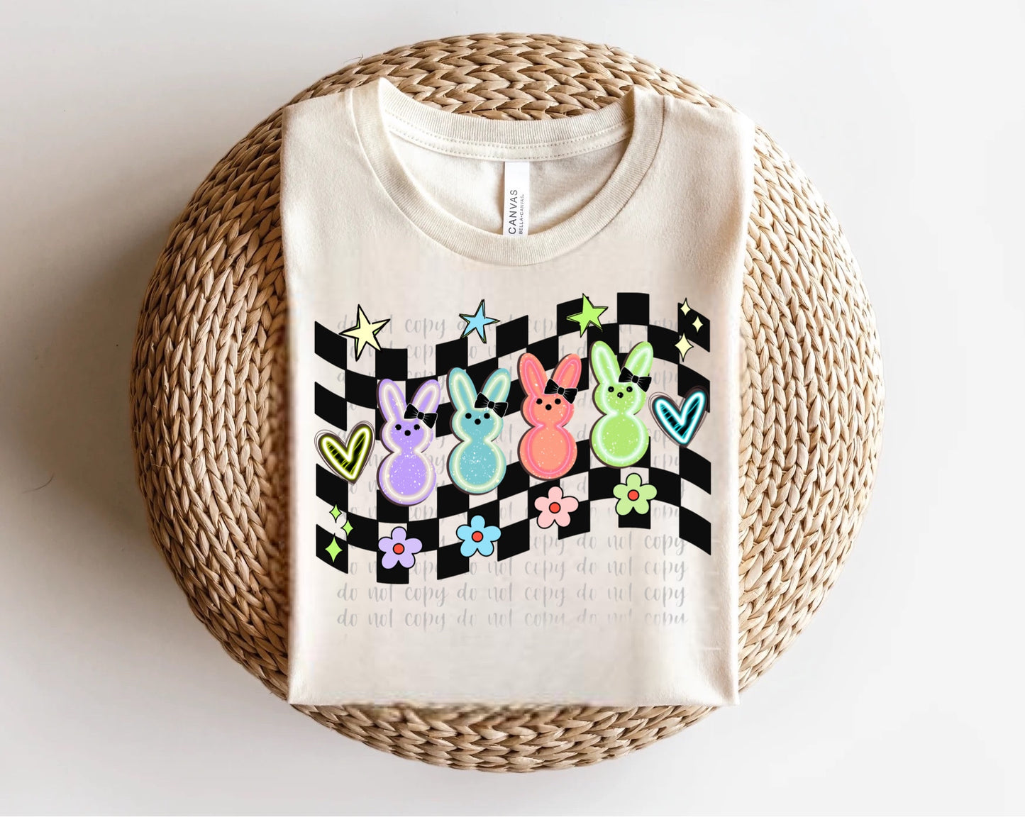 Checkered Peep Banner Direct to Film Transfer