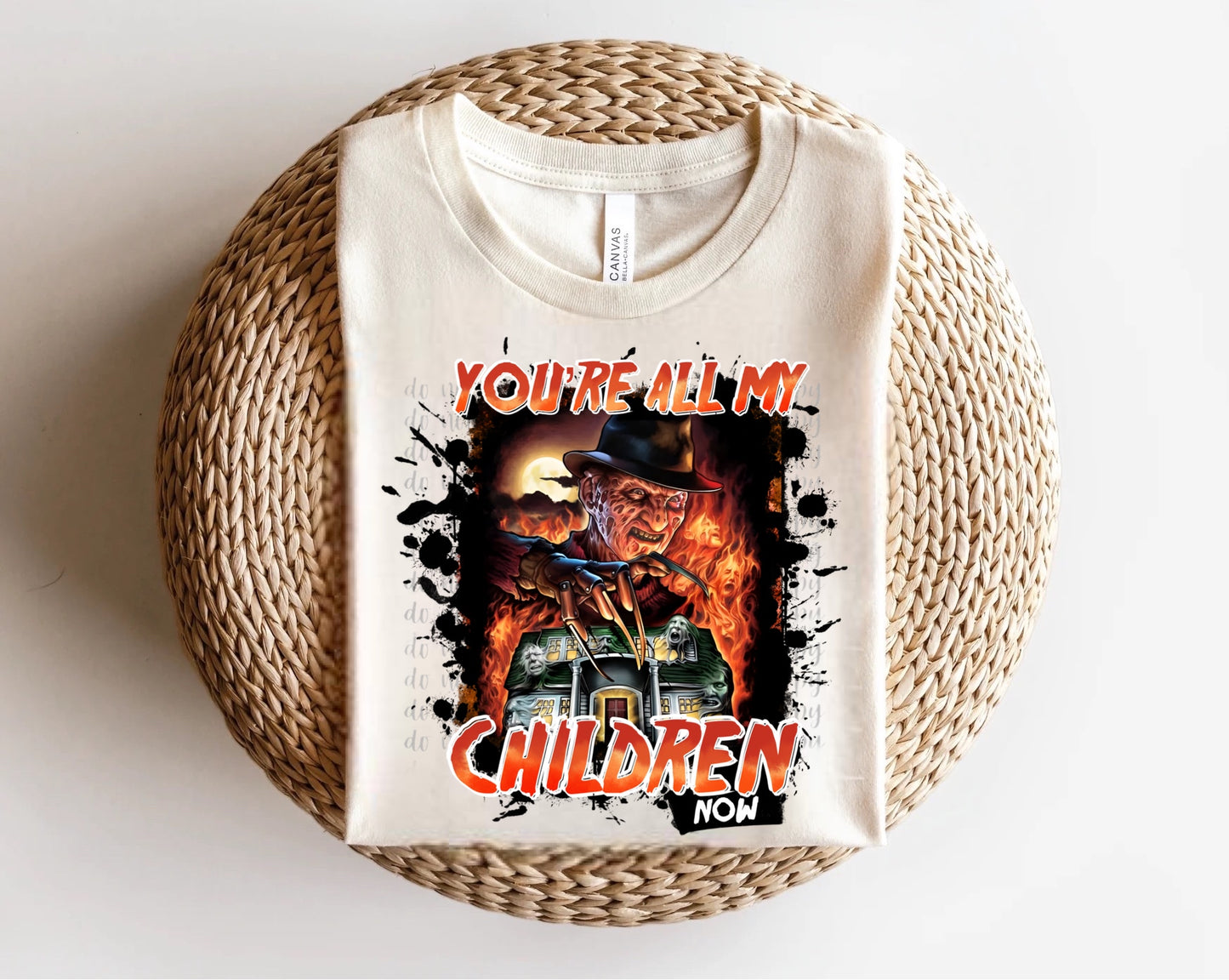 You’re All My Children Now Freddy Kruger Orange Direct to Film Transfer
